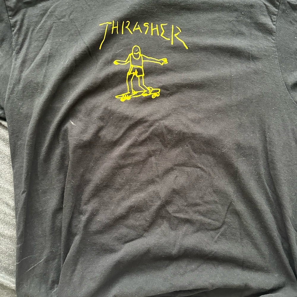Thrasher Black Short Sleeve Tee